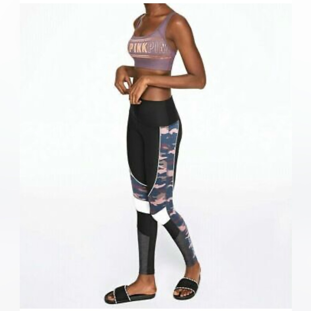 ๐VS PINK ULTIMATE HIGH WAIST CAMO LEGGINGS GREY MARL (chalk rose camo) - Picture 4 of 5